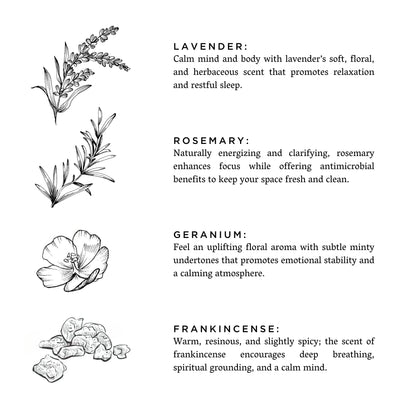 Midnight Garden - Lavender + Rosemary + Geranium