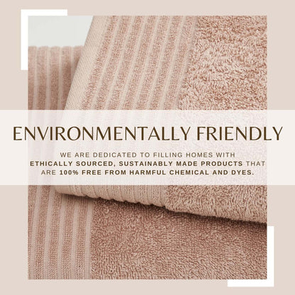 6 Piece Set Cotton Bath Towels - Kasper Collection