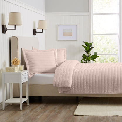 Solid Striped Quilt - Virginia Collection