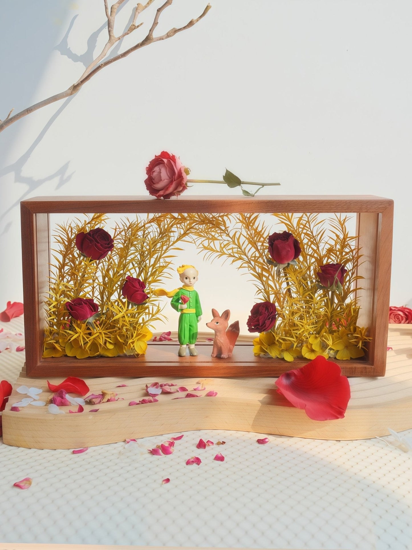 "My Unique Rose" Preserved Flower Shadow Box