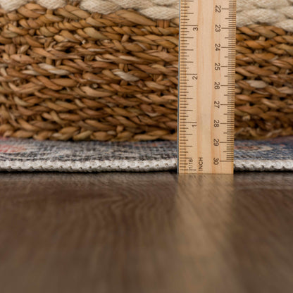 Alfombra Rosman lavable con efecto desgastado