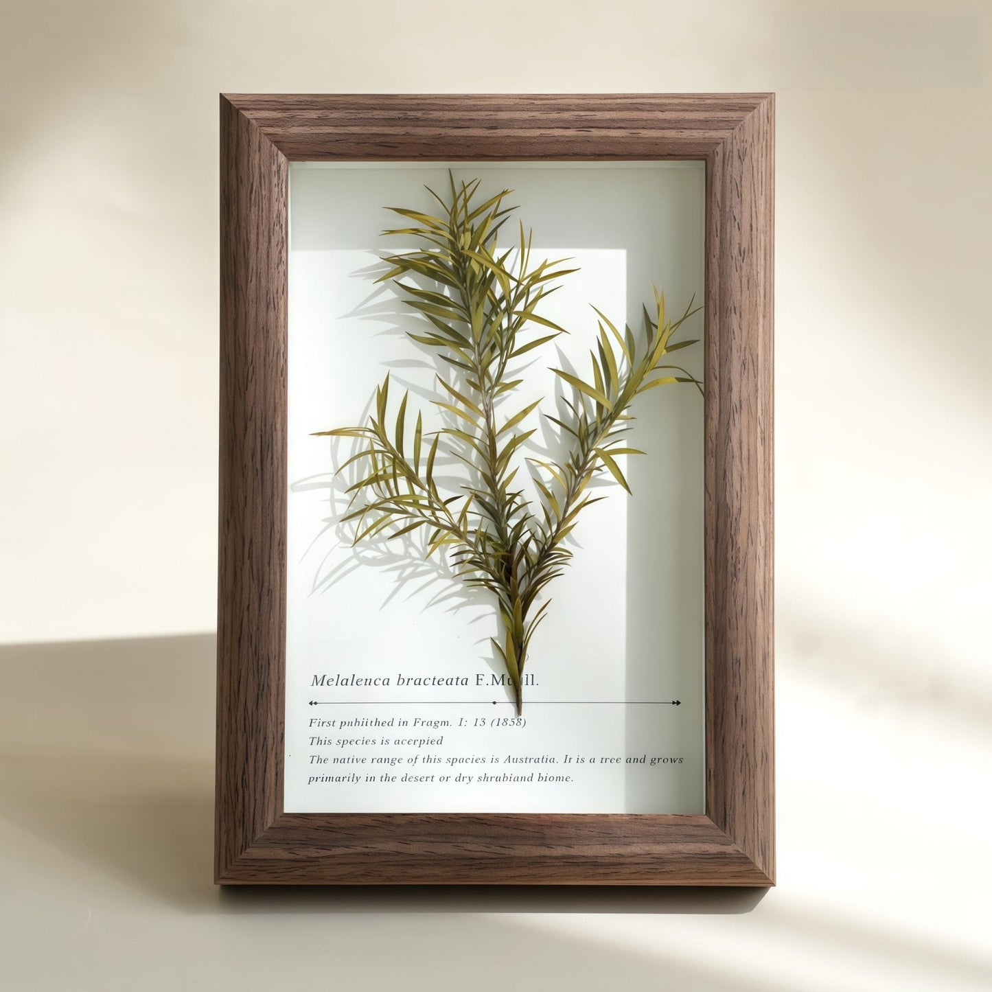 "The Landscape Garden"  Real Flower Shadow Box