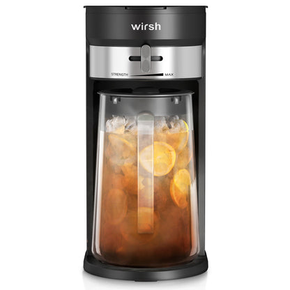 Cafetera Wirsh para café helado, máquina de té helado con jarra de 85 onzas, control de intensidad y filtro reutilizable