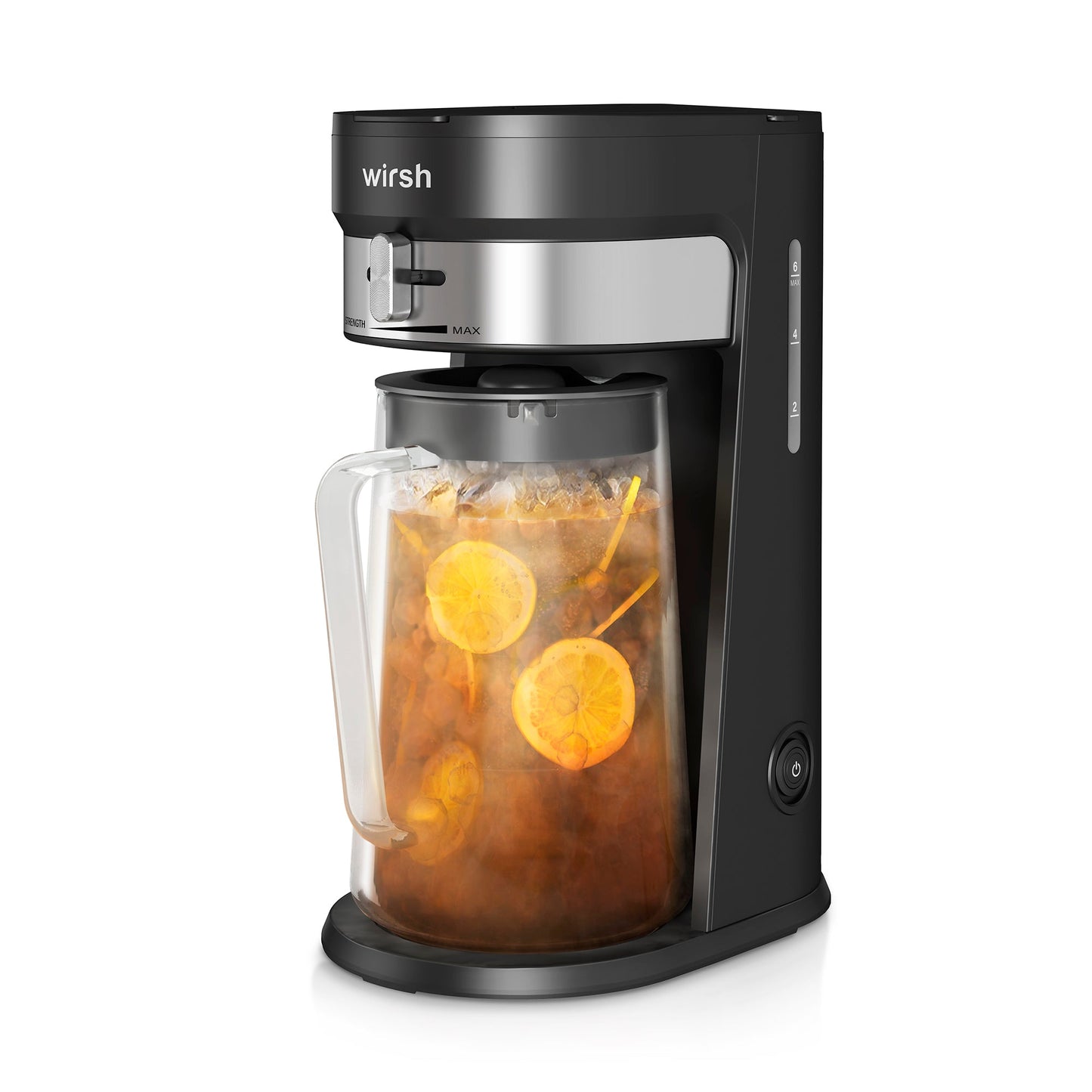 Cafetera Wirsh para café helado, máquina de té helado con jarra de 85 onzas, control de intensidad y filtro reutilizable