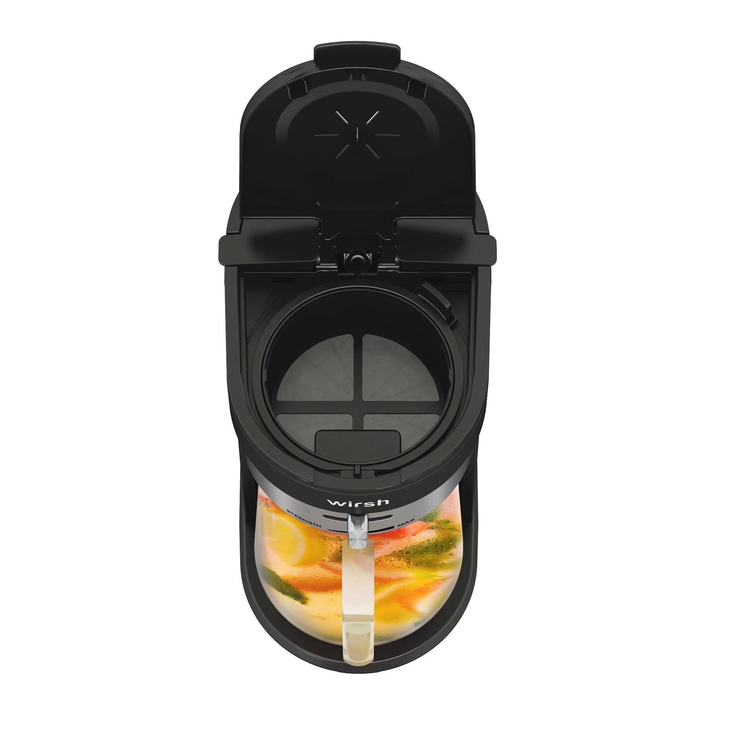 Cafetera Wirsh para café helado, máquina de té helado con jarra de 85 onzas, control de intensidad y filtro reutilizable