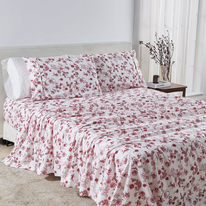 Watercolor Floral Sheet Set - Delia Collection